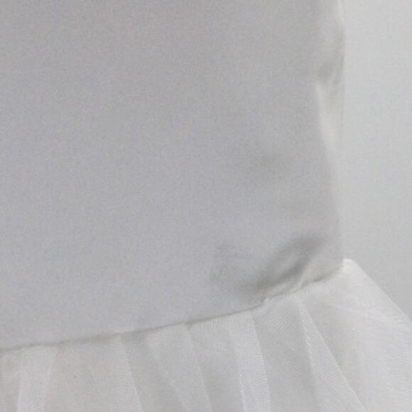 FLOWER GIRL'S PARTY DRESS 8-9 Y white occasion pageant first communion NEW B147 - Picture 4 of 7